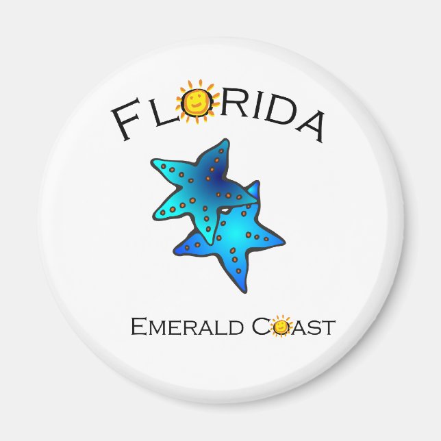 Magnet de la côte d'Émeraude de Floride (Devant)