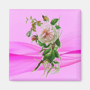 Magnet de la dame rose
