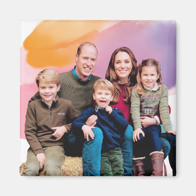 Magnet de la famille royale de Prince George (Devant)