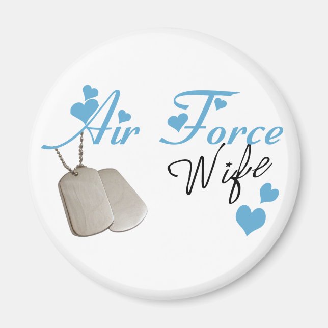 Magnet de la femme de la Force aérienne (Devant)