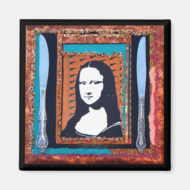 Magnet de la fête du dîner de Mona (Devant)