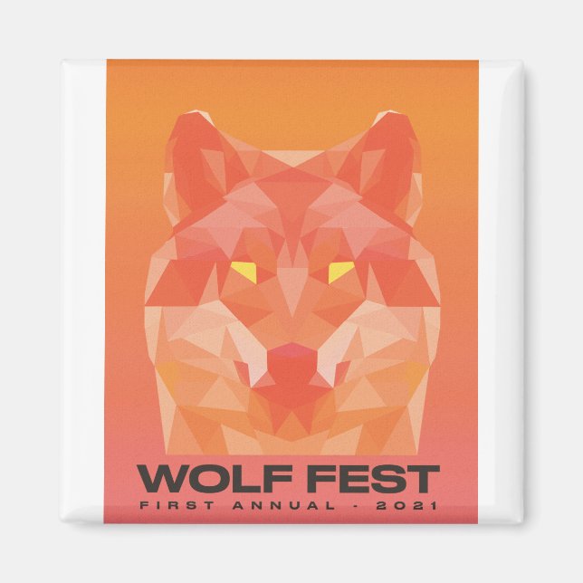 Magnet de la fête du loup 2021 (Devant)