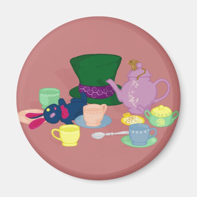 Magnet de la fête du thé (Devant)