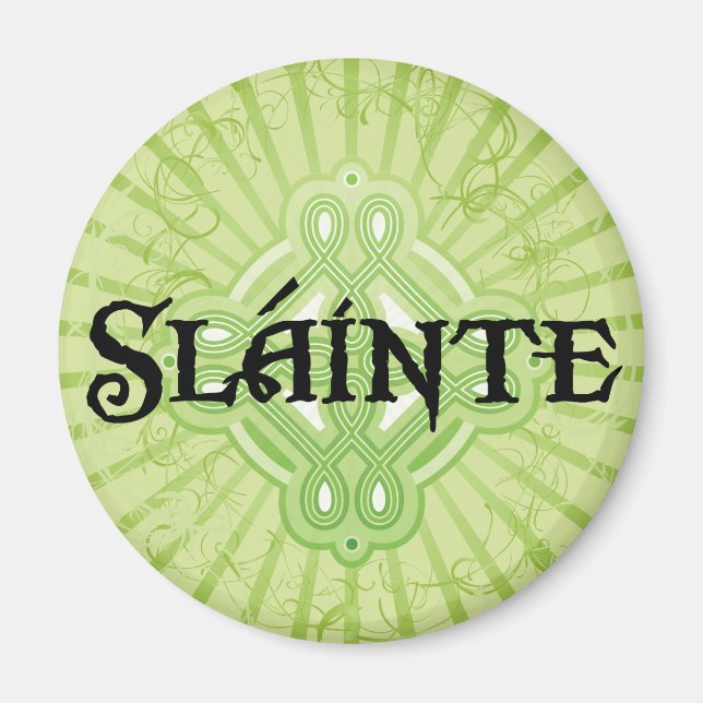 Magnet de la fête Saint-Patrick de Slainte (Devant)