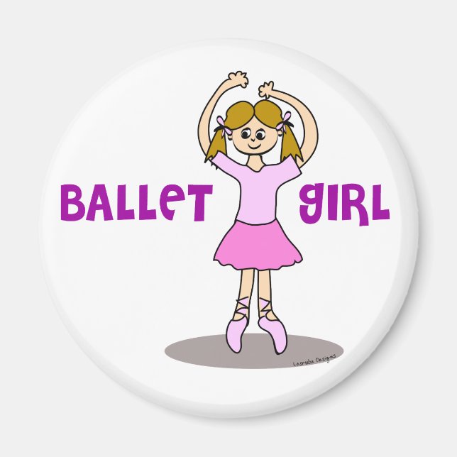 Magnet de la fille de ballet (Devant)