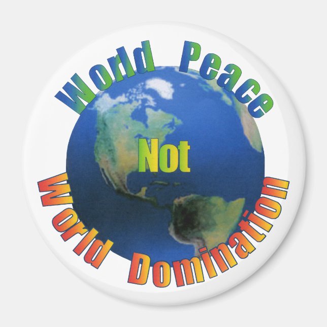 Magnet de la paix mondiale (Devant)