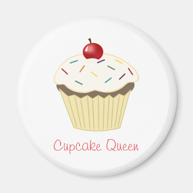 Magnet de la reine Cupcake (Devant)