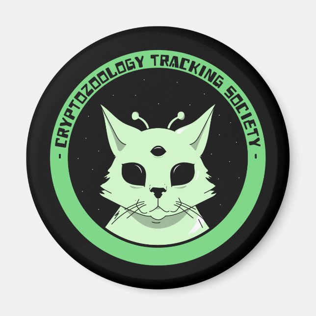 Magnet de la société de suivi de la cryptozoologie (Devant)