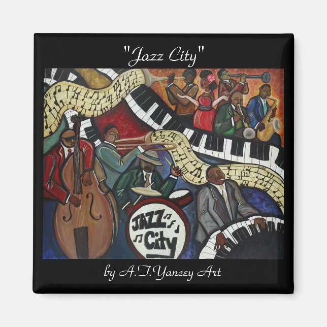 Magnet de la ville de jazz (Devant)