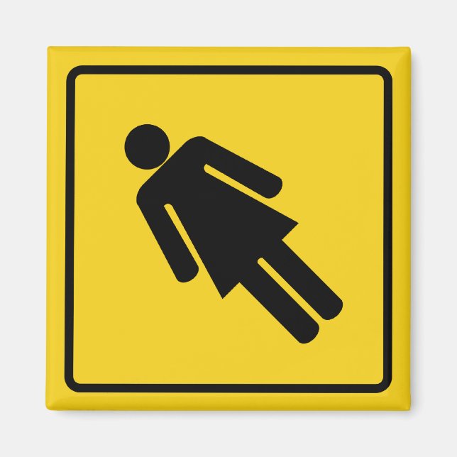 Magnet de la zone de franchissement de la femme (Devant)