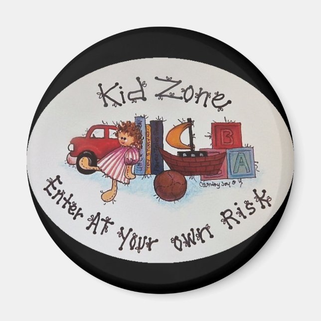 Magnet de la zone enfant (Devant)