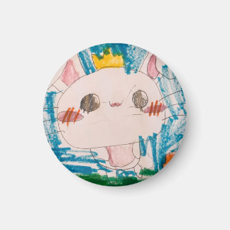 Magnet de lapin de printemps - Blanc