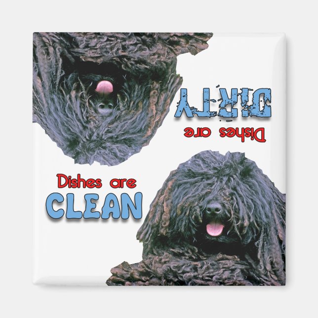 Magnet de lave-vaisselle Amoureux de les chiens Pu (Devant)
