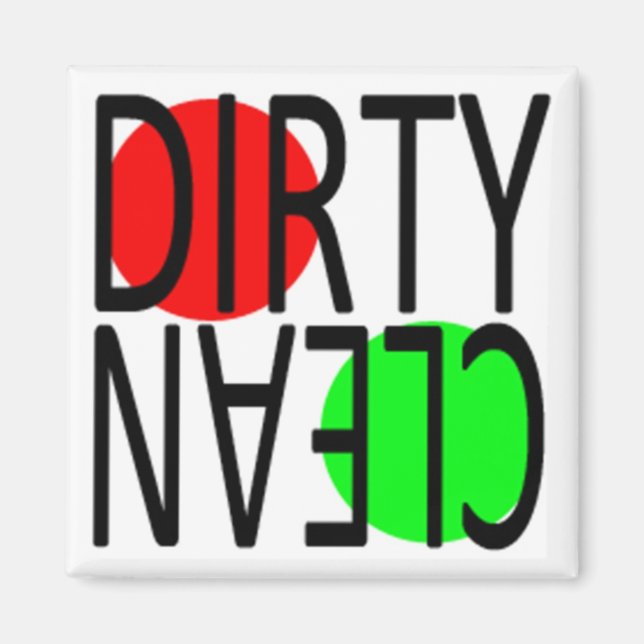 MAGNET DE LAVE-VAISSELLE : CERCLES (Devant)