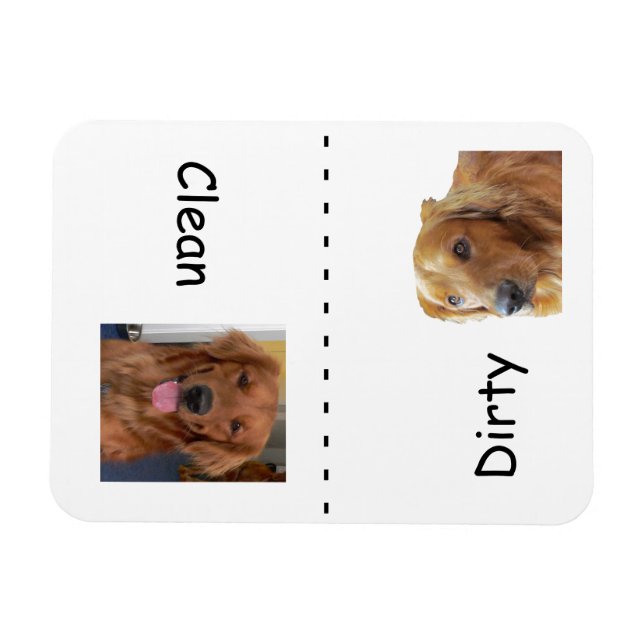 Magnet de lave-vaisselle Golden Retriever (Horizontal)