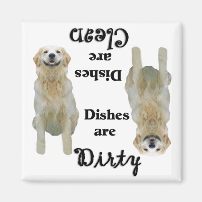 Magnet de lave-vaisselle Golden Retriever (Devant)