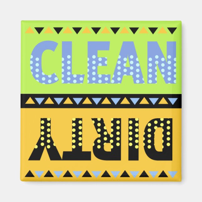 Magnet de lave-vaisselle pois (Devant)