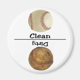 Magnet de lave-vaisselle propre de baseball