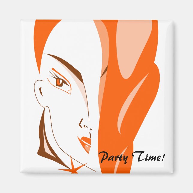 Magnet de l'heure de la fête (Devant)