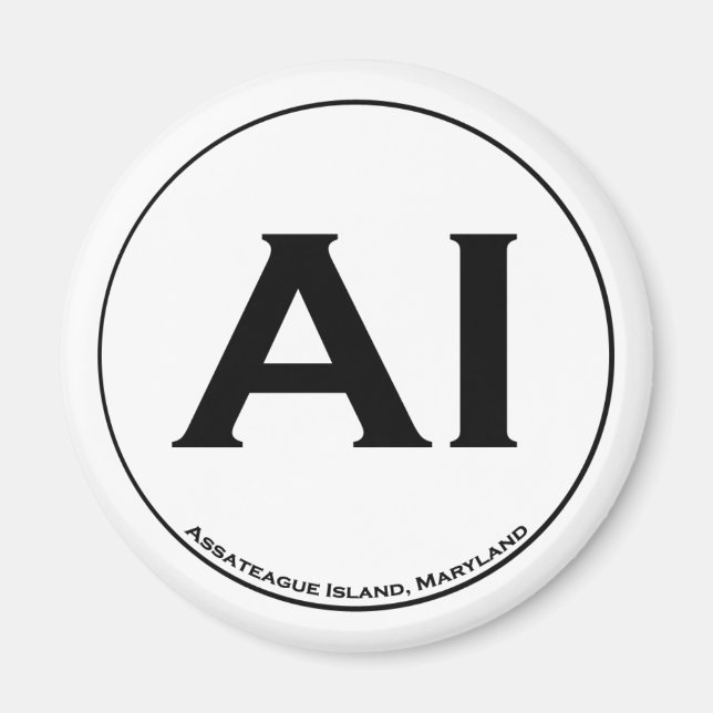 Magnet de l'île d'Assateague (Devant)