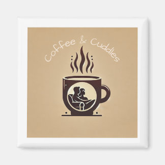 Magnet de logo "Café & Bouddles"