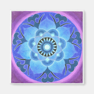 Magnet de Lotus bleu