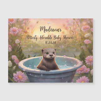 Magnet de loutre adorable pour Baby Shower