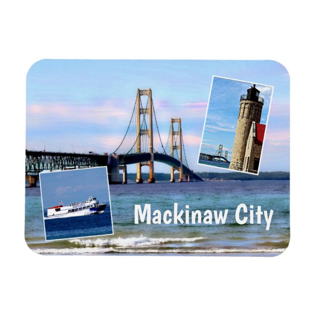 Magnet de Mackinaw City (Horizontal)