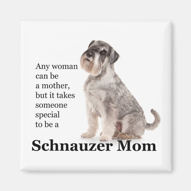 Magnet de maman Schnauzer (Devant)