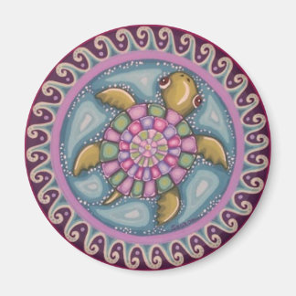 Magnet de mandala de tortue mignonne par Soozie Wr
