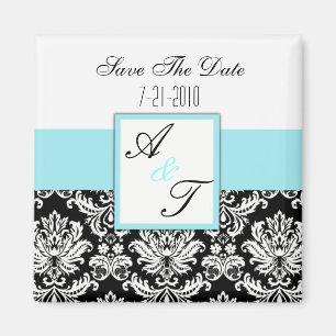 Magnet de Mariage damassé
