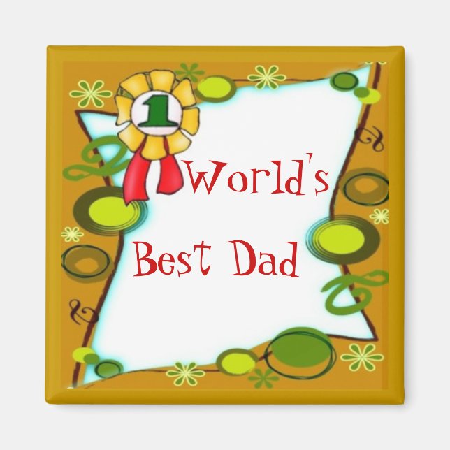 Magnet de meilleur papa (Devant)