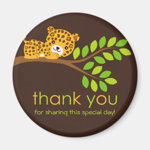 Magnet de Merci de petit léopard