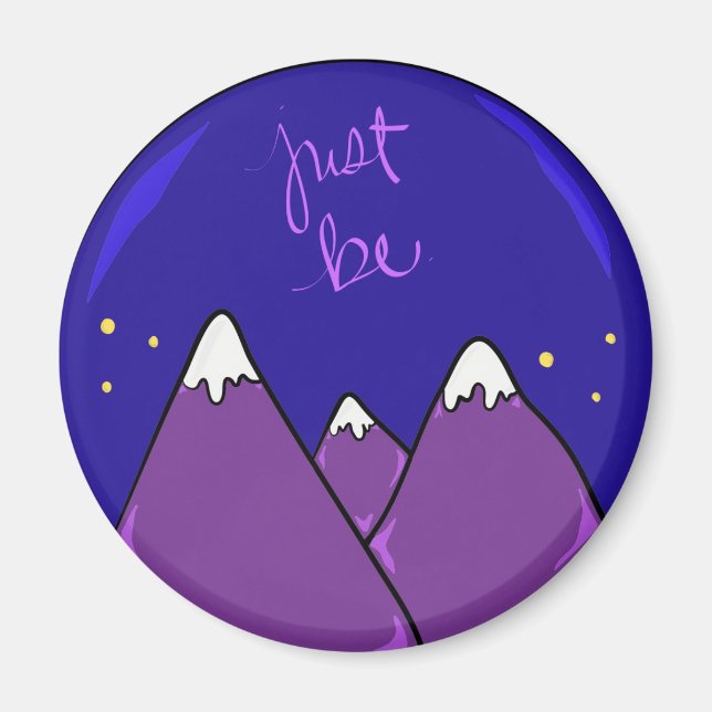 Magnet de monts violets (Devant)