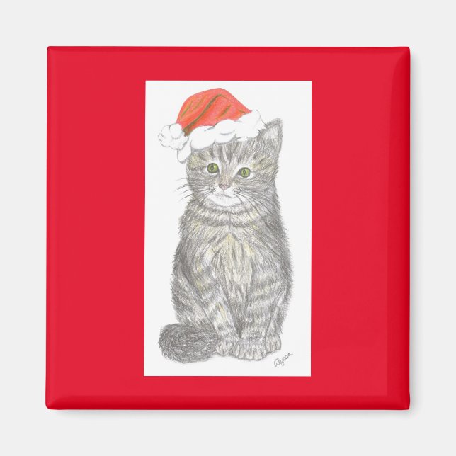 Magnet de Noël Kitten (Devant)