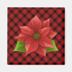 Magnet de Noël Poinsettia