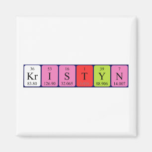 Magnet de nom de table périodique Kristyn