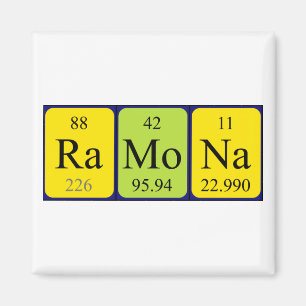 Magnet de nom de table périodique Ramona