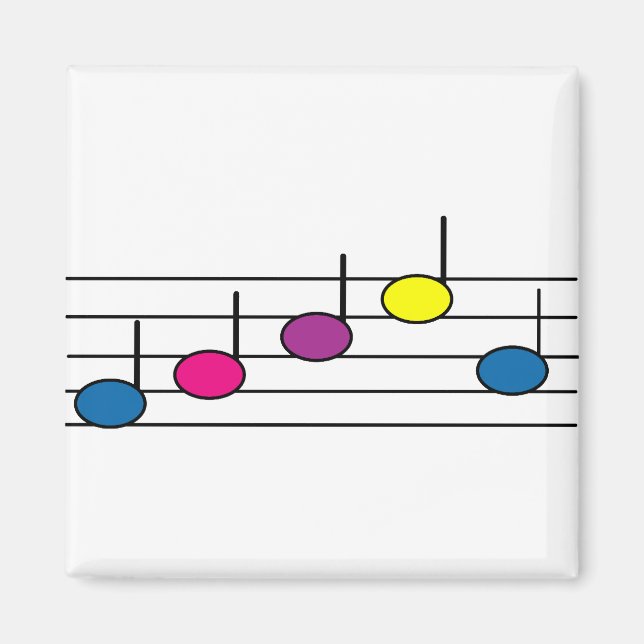 Magnet de notes musicales (Devant)