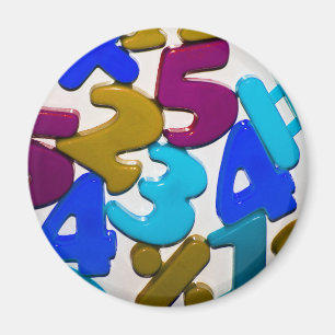 Magnet de numéros de jouets en plastique