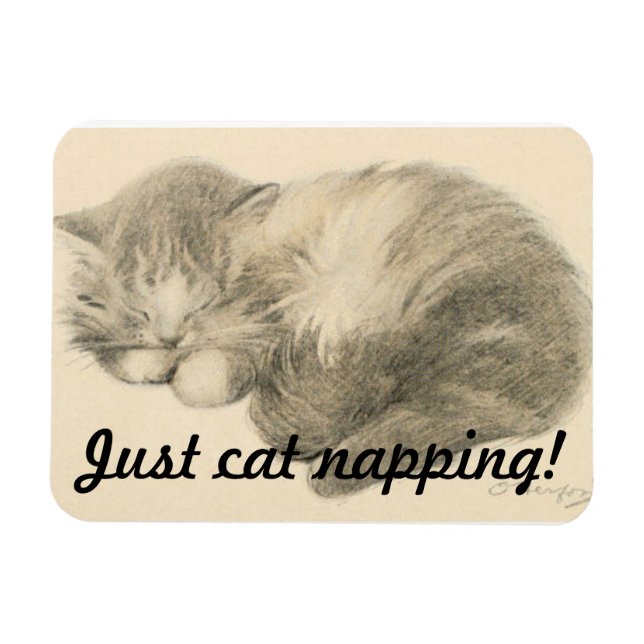 Magnet de papeterie Kitty (Horizontal)