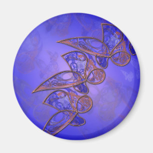 Magnet de papillons en cuivre