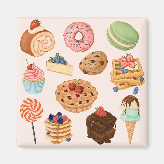 Magnet de pâtisseries (Devant)