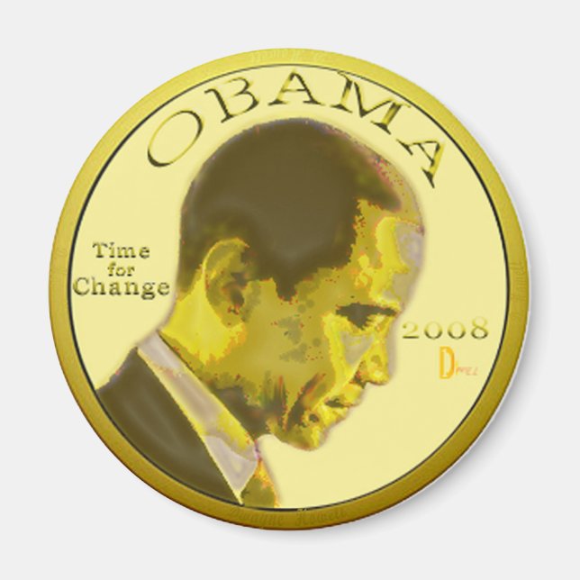 Magnet de pièces OBAMA (Devant)