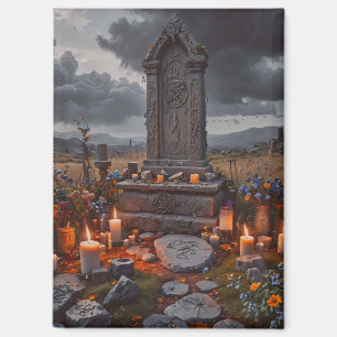 Magnet de pierre d'Halloween