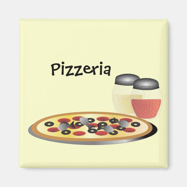 Magnet de pizzeria (Devant)