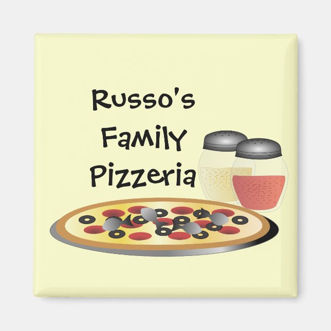 Magnet de pizzeria (Devant)