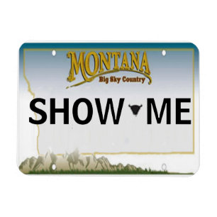 Magnet de plaque de licence Montana