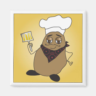 Magnet de pommes de terre du chef