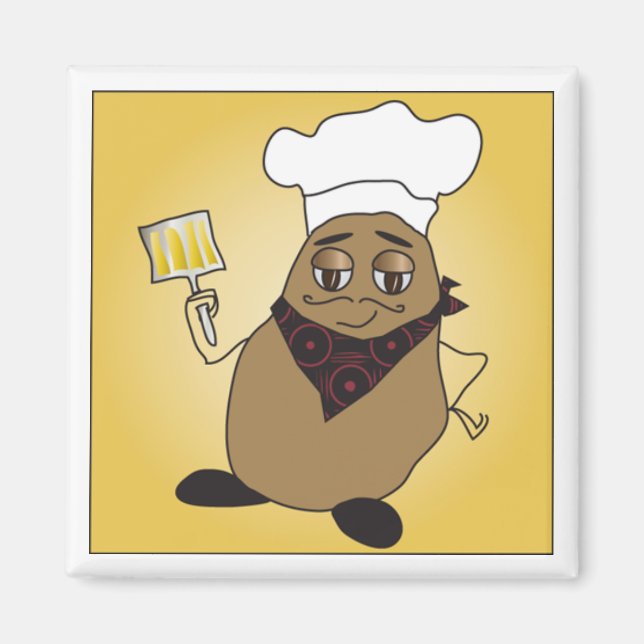 Magnet de pommes de terre du chef (Devant)
